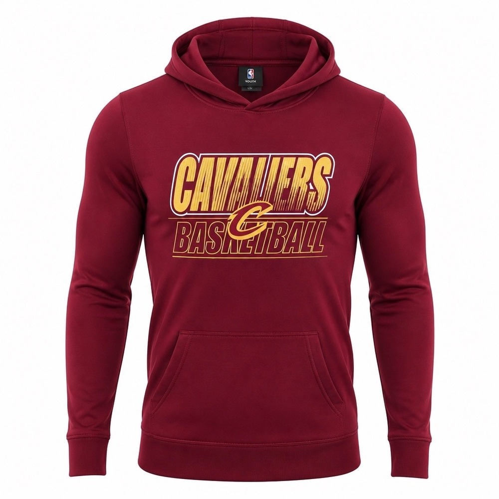 NBA Kids Large 14/16 Red Cleveland Cavaliers Basketball Hoodie 9K2B71AAD-CAV